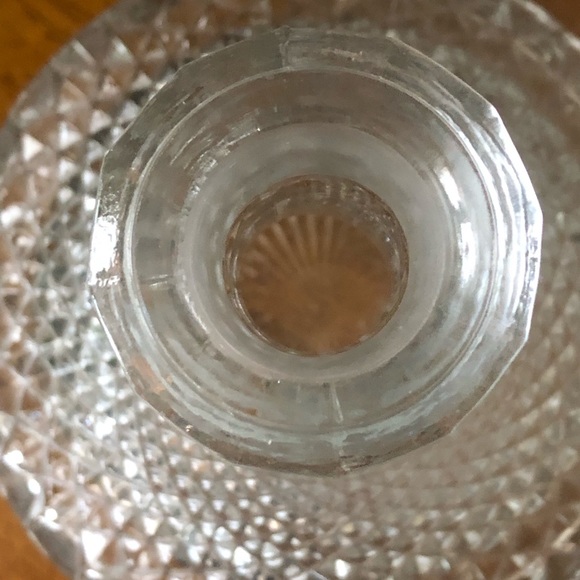 Vintage 50’s High Quality Crystal Glass Ship's Decanter Diamond Cut English - Picture 3 of 15